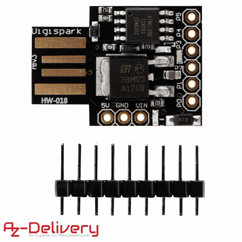 Digispark Rev. 3: Der Kleinste USB-Arduino | Mikrocontroller Blog